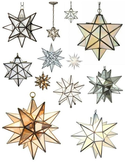 Moravian Star Light, Lantern Illustration, Moravian Star, Star Pendant Lighting, Star Lights, Star Lamp, Glass Stars, Stained Glass Lamps, Sunrooms