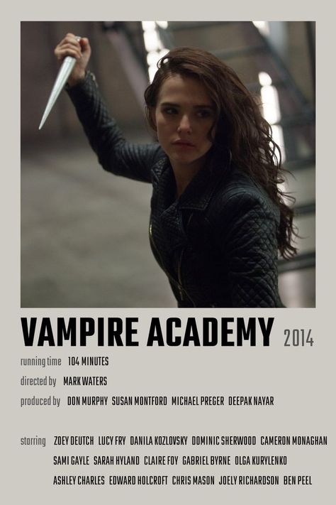 Vampire Academy Movie Poster Vampire Academy Poster, Vampire Movie Posters, Vamps Movie, Vampire Academy Wallpaper, Vampire Movies List, Vampire Academy Aesthetic, Vampire Academia, The Vampire Academy, Vampire Academy Movie