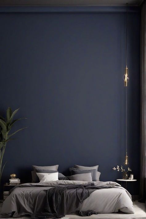 home decor interior design, interior bedroom design, designer wall paint, paint color match Starless Night Behr Paint Bedroom, Behr Starless Night Paint, Starless Night Behr Paint, Best Moody Blue Paint Colors, Behr Bedroom Paint Blue, Blue Paint Colors For Bedroom Boys Behr, Trendy Bedroom Decor, Modern Living Room Colors, Living Room Color Combination