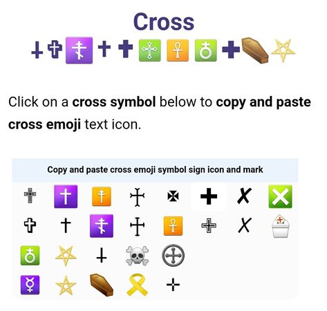 Cross Emoji, Alt Codes, Copy And Paste Fonts, Emoji Copy, Keyboard Symbols, Upside Down Cross, Learn To Type, Emoji Texts, Emoji Symbols