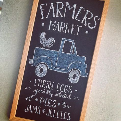 Farmers Market Chalkboard Sign, Farmers Market Signs, Butter Logo, Chalkboard Art Diy, Farmers Market Sign, Egg Stand, Chalk Sign, Farm Store, Market Sign