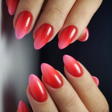 17 Gorgeous Red Nail Design Ideas You Need to Try - The Trend Spotter Red Ombre Nails, Red Nail Art Designs, Ombre Nail Art Designs, Red Nail Art, Red Manicure, Pink Ombre Nails, Ombre Nail Designs, Nail Art Ombre, Red Nail Designs