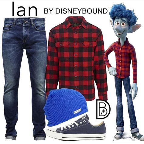 Onward Disneybound, Pixar Outfits, Modern Disney Outfits, Boy Disney Characters, Disneyland Disneybound, Disney Character Outfits, Disney Bound Outfits Casual, Disneybound Outfits, Descendants 3