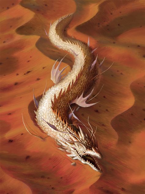 ArtStation - Desert Wyrm, Alexandr Elichev Desert Animal Art, Evelynn League Of Legends, Desert Aesthetic, Denis Villeneuve, Desert Animals, Fantasy Beasts, 다크 판타지, Desert Art, Kickstarter Campaign