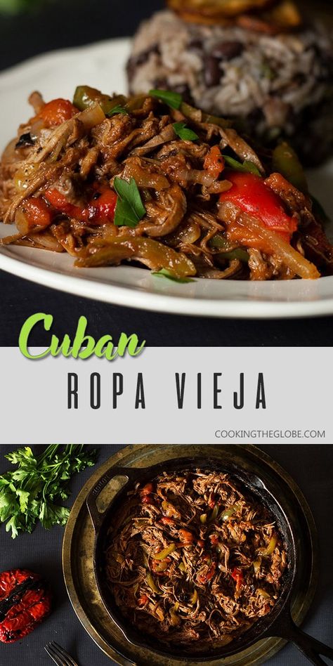 Cuban Ropa Vieja Recipe, Cuban Ropa Vieja, Ropa Vieja Recipe, Cuban Sliders, Cuban Dishes, Cuban Cuisine, Cuban Food, Caribbean Style, Cuban Recipes