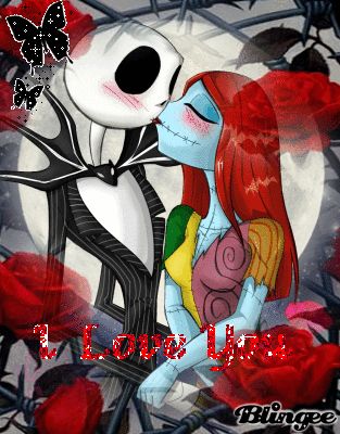 526827111_1622366.gif (313×400) Jack And Sally, Tim Burton, A Girl, Skeleton, In Love, Deviantart, Film, Art