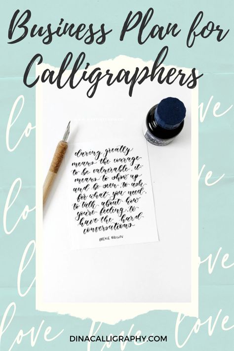 So you want to start a calligraphy business, but you don’t know where to start? A business plan is a great way to plan out what you envision for your business and specific milestones to meet along the way. Continue reading for my process of creating a business plan. Calligraphy Business Ideas, Hand Lettering Business, Calligraphy Business, Making A Business Plan, Starting A New Business, Pointed Pen Calligraphy, A Calligraphy, Pen Calligraphy, Creating A Business Plan