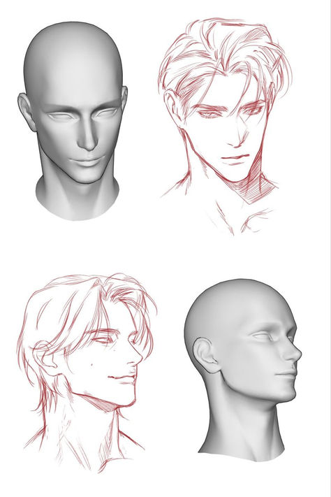 Male Art Reference, Výtvarné Reference, Seni Dan Kraf, 인물 드로잉, 캐릭터 드로잉, Figure Drawing Reference, Guy Drawing, Dessin Adorable, Anime Drawings Tutorials