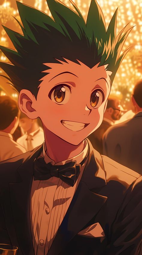 ▻ ⟦AI-Genenrated⟧ #HUNTERxHUNTER Anime Black Tie Event, Anime Character In Suit Trend, Black Tie Event Anime, Anime Characters In Suits, Anime Awards, Anime Suit, Suits Formal, Anime D, Story Ig