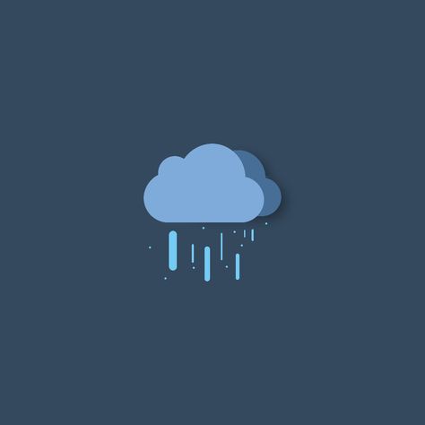 Rainy Weather UI Interaction Weather App Background, Rainy Day Icon, Rainy Icon, Studios Background, Weather Ui, Rain Logo, Icon Animation, Ux Inspiration, App Background