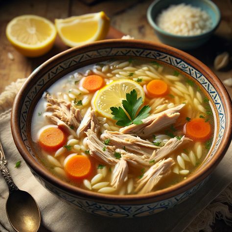 Cooking up Joy - Made with love: Turkish Chicken Soup (Tavuk Çorbası) Turkish Lemon Chicken Soup, Turkish Chicken Soup, Soup Photography, Turkish Chicken, Healthy Chicken Soup, Lemon Chicken Soup, Sheet Pan Suppers, Food Artwork, Slow Cooked Meals