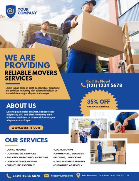 Aam360 | PosterMyWall Moving Storage, Deep Cleaning Services, Movers And Packers, Moving Long Distance, Leaflet Design, Easy Design, Relocation Services, Handyman Services, Moving And Storage