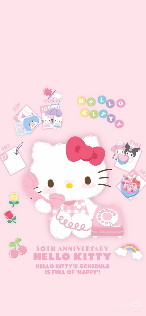 Wallpaper Cinnamoroll, Kitty Phone Wallpaper, Hello Kitty Phone Wallpaper, Sanrio Png, Christmas Stickers Printable, Chat Wallpaper, Hello Kitty And Sanrio, Kitty Icon, Sanrio Wallpapers