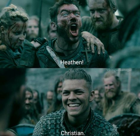 Heahmund and Ivar Ivar And Heahmund, Ivar X Heahmund, Vikings Heahmund, Ragnar And Ivar, Wallpaper Vikings, Ivar Vikings, Vikings Show, Viking Quotes, King Ragnar