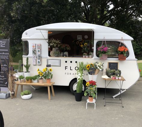 Flower Shop Interiors, Flower Shop Decor, Mobile Coffee Shop, Bee Gnome, Flower Shop Design, The Power Of Positive Thinking, Power Of Positive Thinking, Coffee Truck, Flower Truck