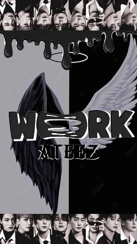 🖤ATEEZ🤍 #ateez#work Ateez Work Wallpaper, Ateez Work, Ateez Wallpaper, Pop Wallpaper, Kpop Wallpaper, Wallpapers, Pins, Quick Saves