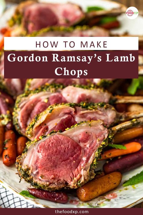 Gordon Ramsay’s Lamb Chops Easy Rack Of Lamb Recipes, Lambchop Recipes Dinners, Lamb Chop Crockpot Recipes, Frenched Lamb Rack Recipes, Lamb Shoulder Chops Recipes, Lamb Chops Dinner, Lamb Neck Recipes, Lamb Sauce Recipes, Rack Of Lamb Recipes