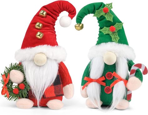 christmas decoration Holiday Gnomes, Christmas Elf Doll, Scandinavian Christmas Decorations, Nordic Gnomes, Small Wreaths, Christmas Jingles, Elf Doll, Christmas Ornaments Gifts, Gnomes Crafts