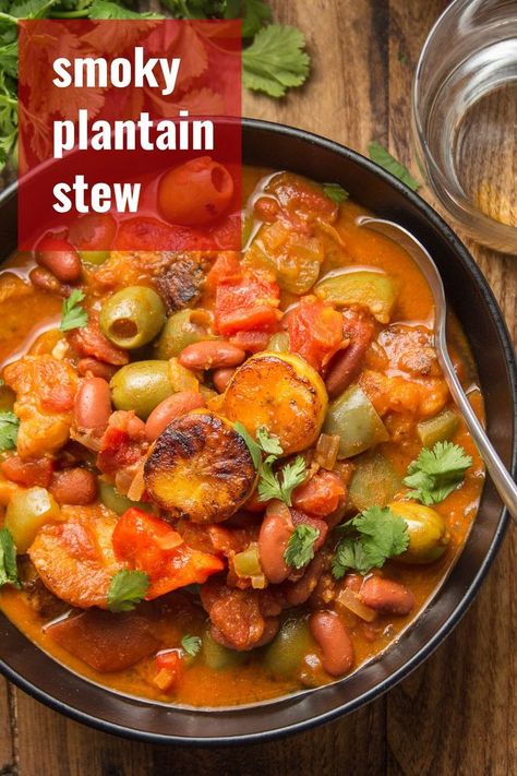 Plantain Curry Recipes, Vegan Sweet Plantain Recipes, Plantain Soup Recipes, Vegan Plantain Recipes, Plantain Dinner, Sweet Plantain Recipes, Plantain Stew, Green Plantain Recipes, Plantain Curry