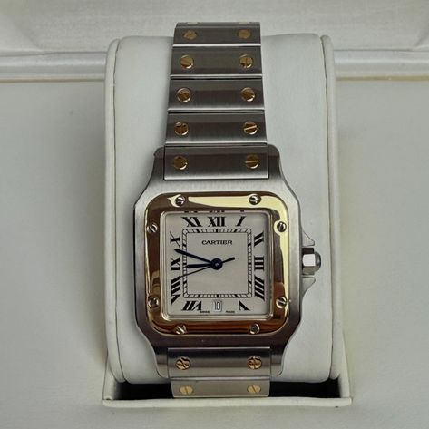 Preloved Cartier Santos Galbee, Large (32-33mm) Come with Box Payment Plan available Cartier Santos Galbee, Cartier Santos, Payment Plan, Cartier, How To Plan, Quick Saves, Santos