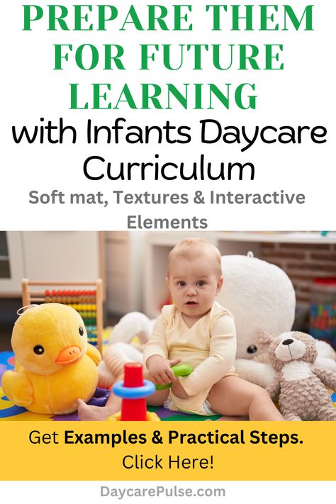 Unlock tips for a confident, easy-to-manage daycare curriculum for infants. Reduce stress and improve care today. Visit DaycarePulse.com ! Curriculum For Infants, Infant Curriculum, Infant Daycare, Daycare Curriculum, Infant Lesson Plan, Development Milestones, Kids Daycare, Creative Curriculum, Daycare Activities