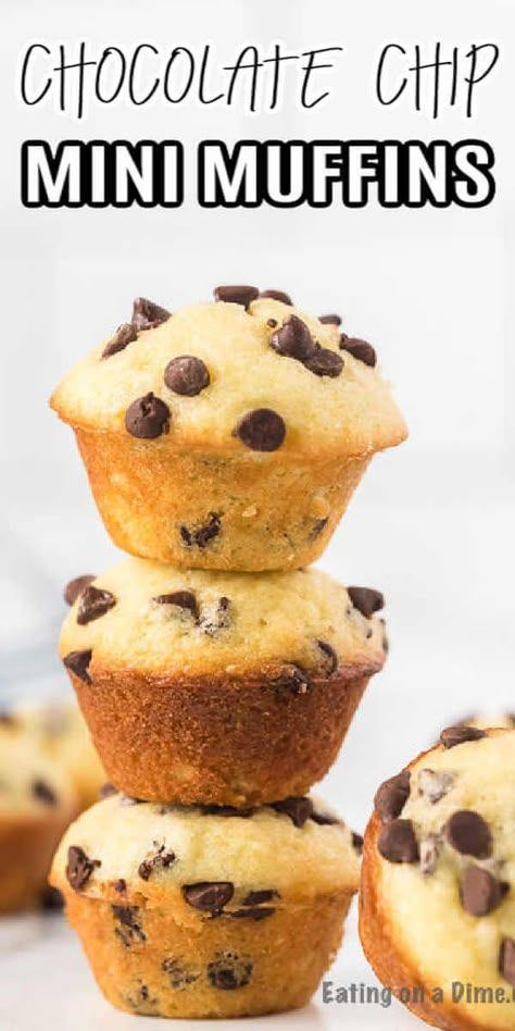 Mini Choc Chip Muffins, Mini Muffins Chocolate Chip, Little Debbie Mini Muffins Recipe, Little Bites Muffins Copycat, Banana Bread Mini Muffins, Chocolate Chip Mini Muffins, Mini Muffin Recipe, Choc Chip Muffins, Mini Chocolate Chip Muffins