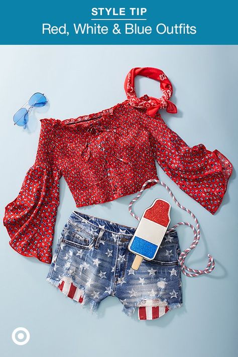 Backyard Party Outfit Summer, Blue Concert Outfit, Backyard Party Outfit, Casual Summer Party Outfit, Party Outfit Summer, Outfit Summer Casual, Summer Party Outfit, 4th Of July Outfits, Backyard Party