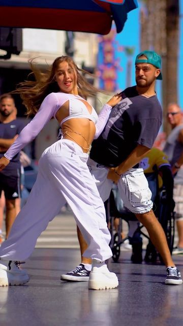 Enola Bedard 🇨🇦💃🏽 on Instagram: "Entertaining people while they are waiting for the light🤣 @justin.corbo and I we’re obsessed with this song so we literally made this dance on the spot🤣🔥 Have a beautiful Saturday ❤️ #dance #public #hollywood" Enola Bedard, Everybody Dance Now, Beautiful Saturday, The Spot, Dancing, Vision Board, Hollywood, The Incredibles, Songs