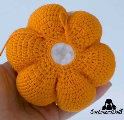 Free Crochet Pumpkin Pattern For Halloween | GorbunovaDolls Free Crochet Pumpkins Free Pattern Easy, Giant Crochet Pumpkin, Halloween Crochet Pumpkin Patterns, Squash Crochet Pattern, Crochet Pumpkin Bowl, Crochet Pumpkin Basket Free Pattern, Crochet Pumpkin In The Round, Crochet Large Pumpkins Free Pattern Easy, Easy Pumpkin Crochet Pattern Free