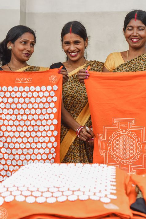 Ever wondered who is behind the manufacturing of your Shakti Mat? Meet our very talented craftswomen 🥰. Using high-quality products, each Mat takes over 20 minutes to be crafted. 🧵 Slow, mindful manufacturing for a product that looks after your well-being and our people’s. 🩷 Shakti Mat, Look After Yourself, Well Being, Sustainability, That Look, Meditation, Mindfulness, Wonder, Collage