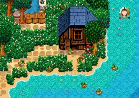 Farm Design Layout, Stardew Valley Beach Farm, Beach Farm, Stardew Farms, Stardew Valley Layout, Stardew Valley Tips, Stardew Valley Farms, Easy Minecraft Houses, Farm Layout