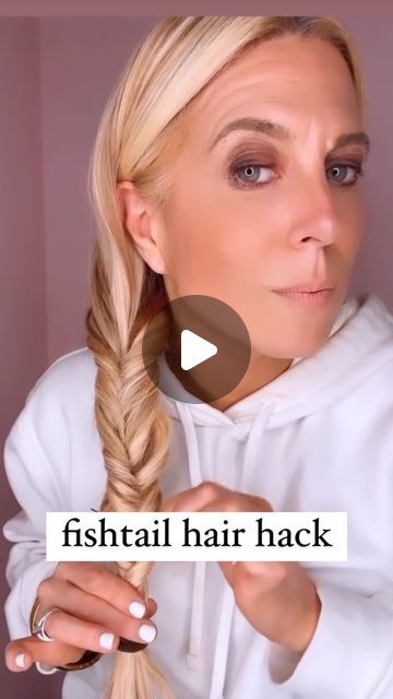 Audrey McClelland on Instagram: "FISHTAIL HAIR HACK 💗 Here’s a cute fishtail hair hack to try! I’m wearing hair extensions, so my hair is longer right now. But this hairstyle works for medium to long hair… and great to do on your hair or your child’s. 💗 . I’m sharing all my favorite hair products in my stories and highlights!  . #hairdo #braidideas #braidinspo #braidinspiration #braid #simplehairstyles #simplehair #simplehairstyle #easyhairstyles #easyhairstyle #easyhairstylesforgirls #cutehairstyles #cutehair #hairvideo #hairideas #hairinspo #hairinspiration #hairvideos #hairidea #schoolhairstyles #schoolhair #hairstyles #hair #hairstyle #hairtutorial #hairtutorials #fishtailbraid" Side Swept Braided Hairstyles, Fishtail Braid Hack, How To Do Fishtail Braid, Fishtail Hack, Fake Fishtail Braid, Fish Tail Hairstyles, Fishtail Braid How To, Topsy Tail Hairstyles, Easy Fishtail Braid