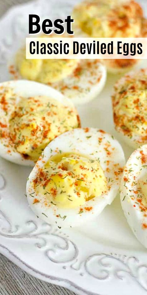 Low Carb Appetizer, Southern Deviled Eggs, Classic Deviled Eggs, Devilled Eggs Recipe Best, Deviled Eggs Recipe Classic, Best Deviled Eggs, Deviled Eggs Easy, Thanksgiving Appetizer Recipes, Deviled Eggs Classic