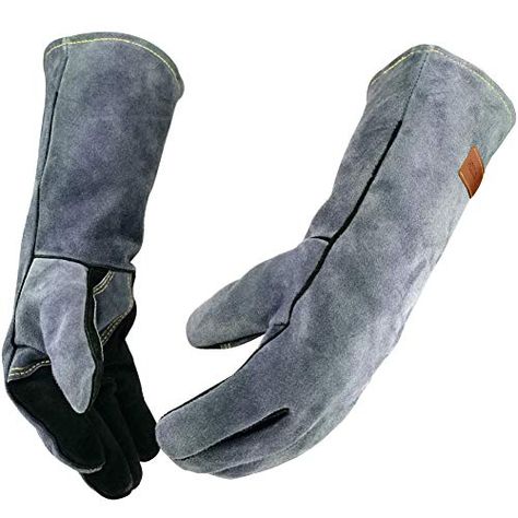 WZQH 16 Inches,932℉,Leather Forge Welding Gloves, with Ke... https://smile.amazon.com/dp/B07RX7TNBY/ref=cm_sw_r_pi_dp_U_x_cClWDbTMNPRBD Grill Fireplace, Fireplace Cooking, Flux Core Welding, Oven Fireplace, Welding Gear, Welding Gloves, Bbq Gloves, Tig Welder, Heat Resistant Gloves