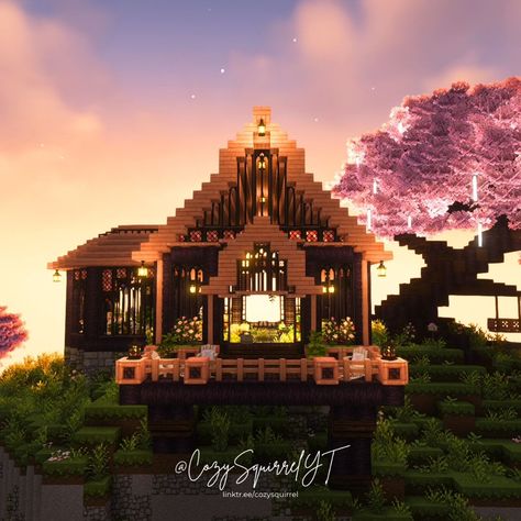 I built this romantic, dreamy cherry wood greenhouse in Minecraft! I hope you like it 🥰 Wanna build it yourself? I just posted a tutorial on my yt channel - link in bio!! #minecraft #cozygaming #minecraftbuilding #greenhouse #minecrafttutorial #minecraftgreenhouse #minecraftersoftiktok #cozygamer #slowliving #cherryblossom #cherry #cherryminecraft #cottagecore #minecraft #aestheticminecraft #mizunos16 #hananacraft #gardenbreeze #gardencore #aesthetic #lovelymoment Greenhouse In Minecraft, Gardencore Aesthetic, Minecraft Pasta, Wood Greenhouse, Minecraft Greenhouse, Cottagecore Minecraft, Yt Channel, Minecraft Tutorial, Minecraft Building