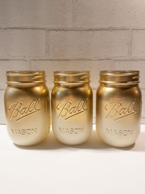 50th Wedding Anniversary Decorations Table Centerpieces, Candle Jar Centerpieces, Gold Mason Jars Centerpieces, Golden Anniversary Decorations, Jar Wedding Decor, Wedding Decor Gold, Mason Jar Wedding Decor, 50th Wedding Anniversary Decorations, Gold Mason Jars