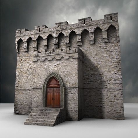 Castle Wall Design, Dnd Crafting, Witch Castle, Model Castle, Castle Ideas, Hirst Arts, Spanish Mission, Toy Castle, Medieval Tower