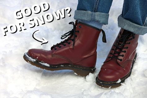 Doc Martens Snow Outfit, Doc Martens Winter Boots, Worn In Doc Martens, Doc Martens Outfit Fall Casual, Red Dr Martens Outfit, 1460 Doc Martens, Mary Jane Doc Martens, Dr Martens Outfit, Doc Martens Outfit