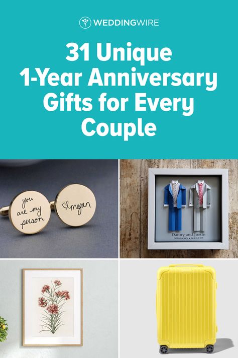 Looking for first anniversary gifts they'll love? Read on for traditional, modern, and thoughtful gifts to buy your spouse or the happy couple. Best First Anniversary Gifts For Him, 1st Year Wedding Anniversary Gifts Couple, First Anniversary Gifts For Couple, 1st Anniversary Gifts For Wife, 1 Year Anniversary Gift Ideas For Couple, 1 Year Anniversary Gift Ideas For Her, First Wedding Anniversary Gift For Him, 1st Anniversary Gifts For Couple, 1st Wedding Anniversary Gift Ideas