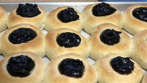 Grandma Skeet's Prune Kolaches Recipe | Allrecipes Prune Filling For Kolaches, Prunes Dessert, Prune Filling, Brunch Tables, Kolache Recipe, Nut Roll, Processor Recipes, Kolaches Recipe, Inflammatory Recipes