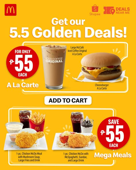 Promotion Design Ideas Marketing, Menu Mcd, Xbanner Design, Food Promotion Design, Burger Ads, Food Layout, Food Discount, Food Promotion, Ayam Bakar