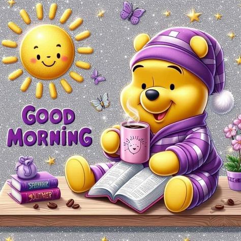 Baby Winnie The Pooh Good Morning Quote Pooh Good Morning, Cute Good Morning Pictures, Baby Winnie The Pooh, Good Morning Hug, Good Morning Wishes Gif, Good Night Funny, Good Morning Greeting Cards, Good Morning Funny Pictures, Winnie The Pooh Pictures