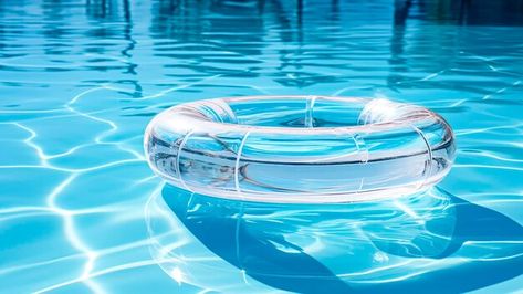 Photo inflatable ring floating in swimmi... | Premium Photo #Freepik #photo Blue Water Background, Background Summer, Water Rings, Water Background, Swim Ring, Blue Water, Premium Photo, Swimming Pool, Swimming Pools