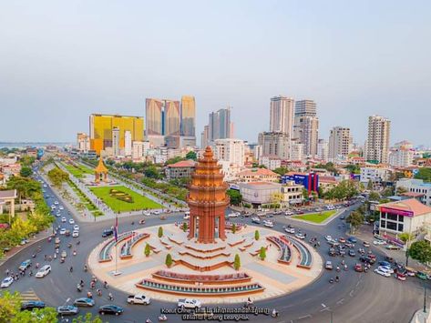 Phnom Penh , Cambodia ២០២៤  🇰🇭 Cambodia Aesthetic, Phnom Penh City, Lottery Tips, Phnom Penh Cambodia, Can Tho, Angkor Wat, Phnom Penh, Angkor, Cambodia