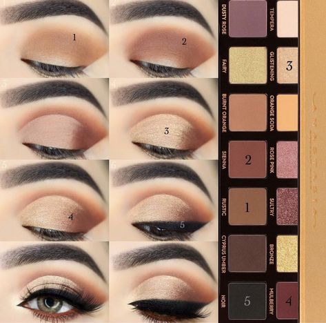 Rose Gold Makeup Step By Step, Soft Glam Step By Step, Soft Glam Eyeshadow Tutorial, Soft Glam Makeup Step By Step, Nude Eyeshadow Looks Step By Step, Eye Makeup Step By Step, Anastasia Makeup, Glam Eye Makeup, Mekap Mata