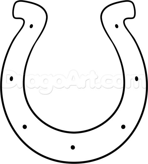 how to draw the colts logo step 4 Horseshoe Drawing, Horse Shoe Drawing, Logo Step By Step, Colts Logo, Drawing Shoes, Show Logo, Drawing Guide, Shoes Drawing, Line Art Tattoos