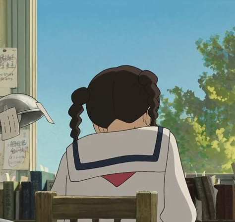 Ghibli Core, From Up On Poppy Hill, Ghibli Background, Ghibli Icons, Up On Poppy Hill, Poppy Hill, Ghibli Studios, Ghibli Characters, Ghibli Aesthetic