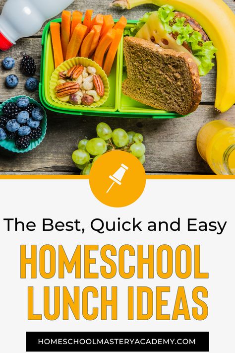 Discover Quick and Delightful Homeschool Lunch Ideas for Non-Stop Days! Effortless and delicious recipes perfect for busy homeschoolers. Homeschool Lunch Ideas, Homeschool Lunch, Pb And J Smoothie, Kids Recipe, Second Breakfast, Cooking Homemade, Homeschooling Ideas, Hearty Dinner, Quick Lunches