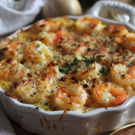 Victoria Hudson | Shrimp and Vegetable Gratin Recipe (Serves 6) This shrimp and vegetable gratin is a delightful and comforting dish, combining tender shrimp… | Instagram Shrimp Breakfast, Vegetable Gratin Recipes, Healthy Seafood Dishes, Vegetable Gratin, Lobster Recipes Tail, Shrimp And Vegetables, Homemade Cookbook, Shrimp Appetizers, Shrimp Recipes For Dinner