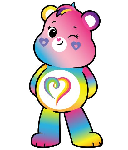 Kids - Care Bears Togetherness Care Bear, Care Bears Fanart, We Care Bears, Bear Fanart, Rainbow Care Bear, Harmony Bear, Care Bears Rainbow, Gender Neutral Pronouns, Panda Pop